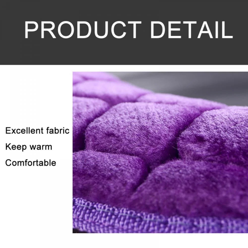 Toilet Seat Cover Pads, Bathroom Soft Thicker Warmer Washable Cloth Toilet Seat Cover Pads, Fits Most Size Toilet Lids for Bathroom